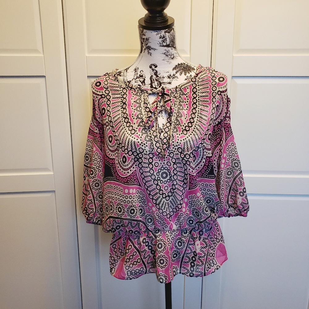 {Mossimo} Chiffon Tunic
